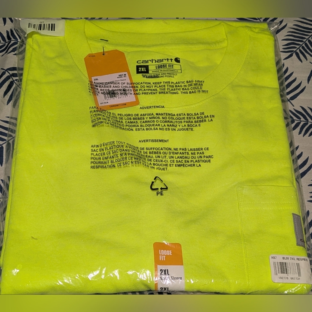 Carhartt Neon Yellow Loose Fit T-Shirt